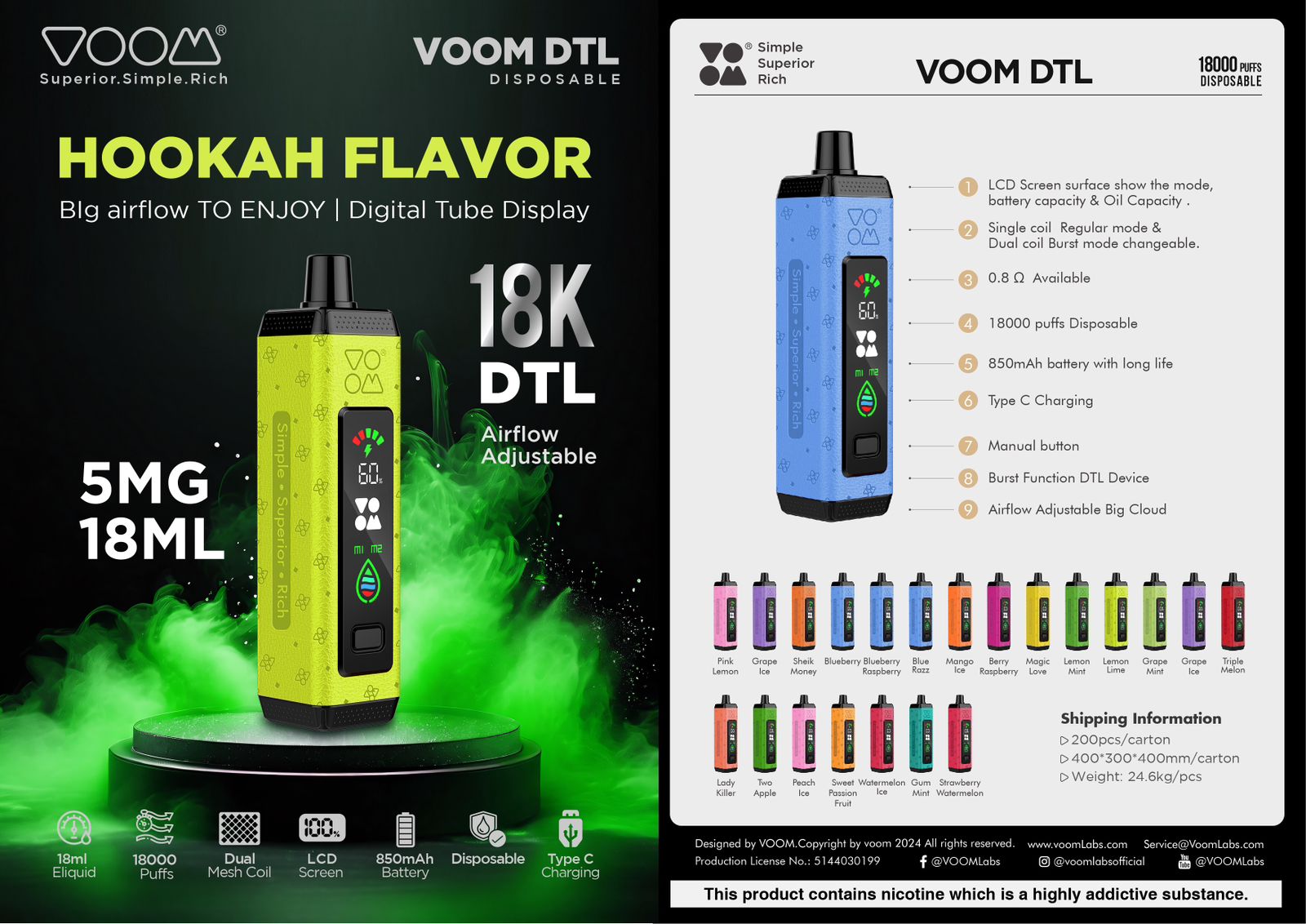 VOOM Burst 25000 Puffs Disposable