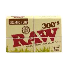 Raw Organic 300,s 1-1/4 Small Rolling Papers